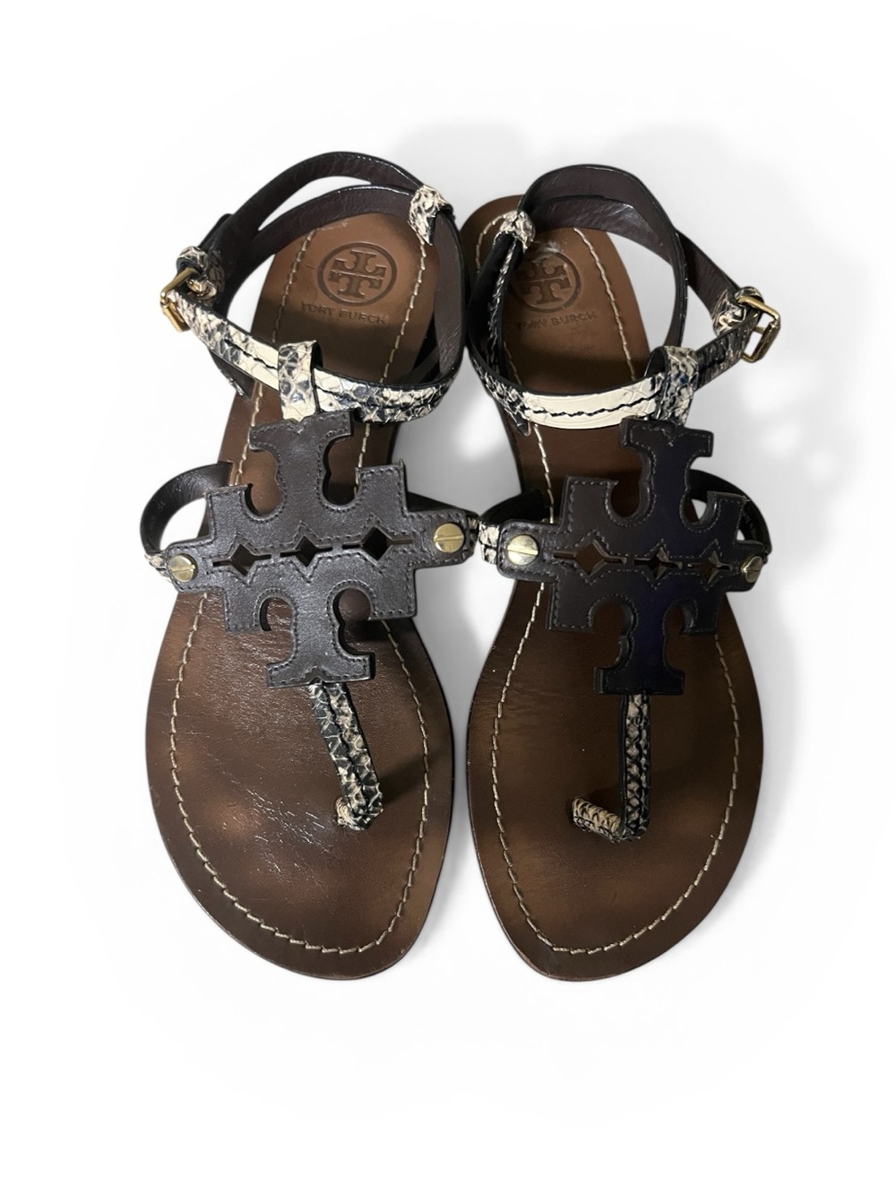 Tory Burch chandler phoebe flat thong sandals size 8